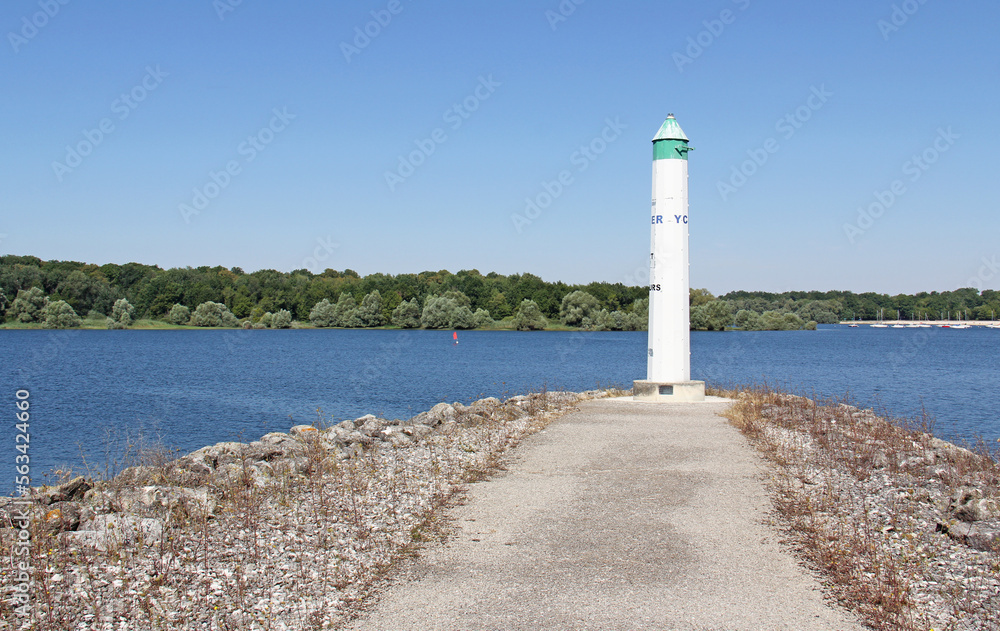 Lake of Der Chantecoq port of Nemours Champagne Grand Est France