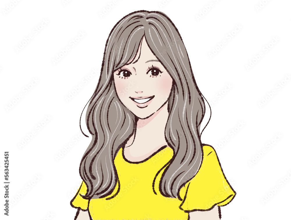 女性のイラスト素材 女性のイラスト素材
