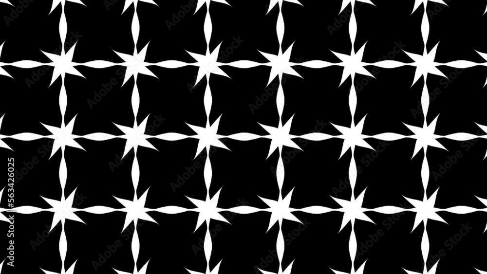 abstract kaleidoscope shape mosaic black white animation change background abstract kaleidoscope shape mosaic black white animation change background