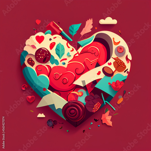 valentines day hearts love romantic	