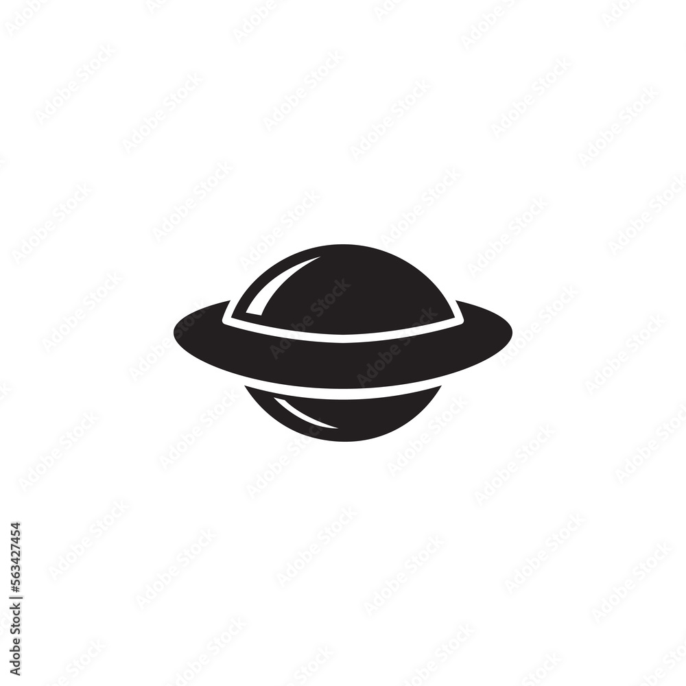 UFO icon logo template illustration design vector UFO icon logo template illustration design vector
