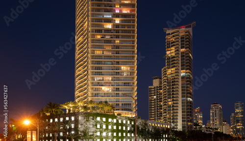 Photo of Miami, Florida, USA downtown skyline.