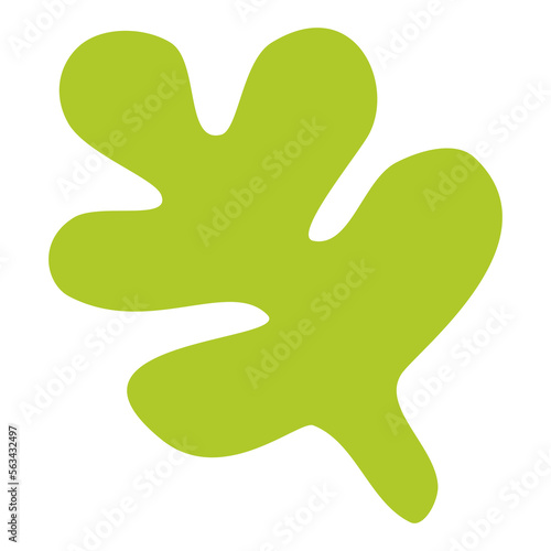 abstract leaf seaweed, cute algas marinhas illustration