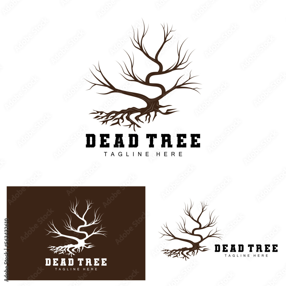 Tree Logo Design, Dead Tree Illustration, Wild Tree Cutting, Global Warming Vector, Earth Drought, Product Brand Icons Tree Logo Design, Dead Tree Illustration, Wild Tree Cutting, Global Warming Vector, Earth Drought, Product Brand Icons