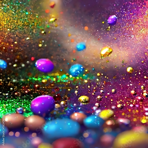 carnaval confetes,pedras e glitters coloridos textura,IA
