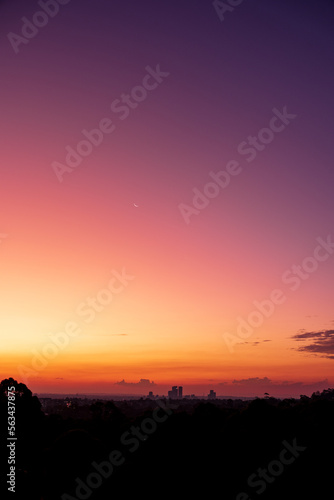 sydney west ryde sunset orange pink purple gradient photo