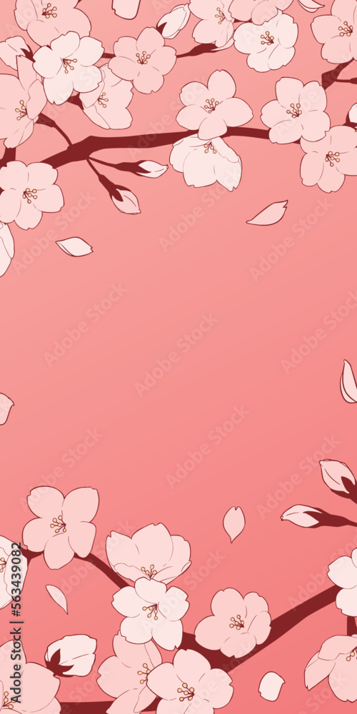 フレーム素材_桜 フレーム素材_桜