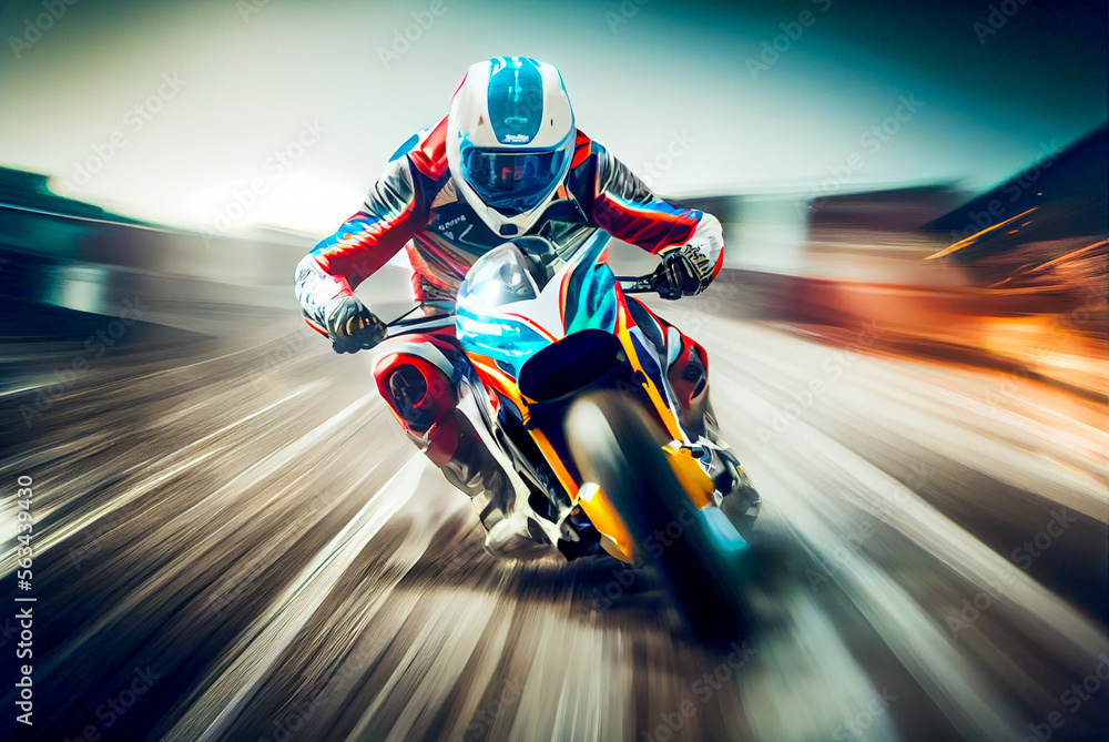 future rasing concept . Racer on a racing future rasing concept . Racer on a racing