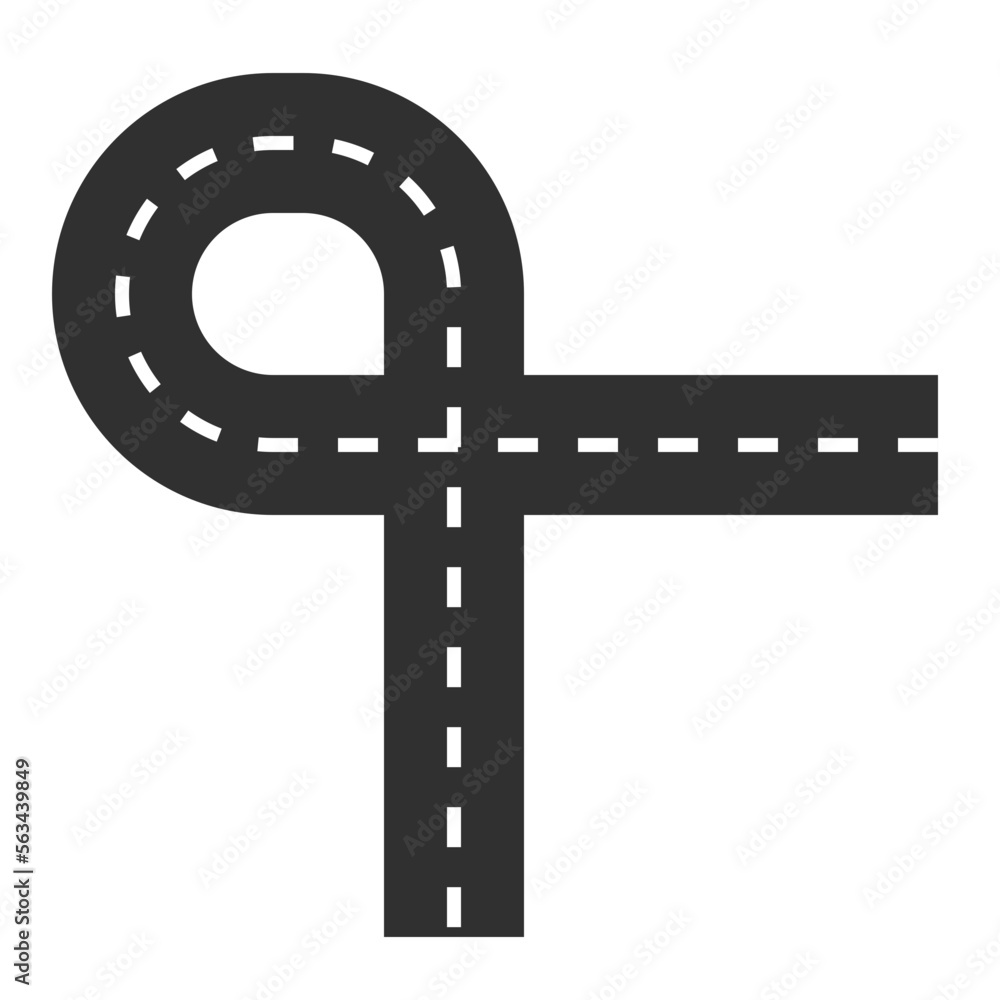 Road Icon Illustration