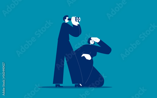 New business idea. Concept of searching for opportunities