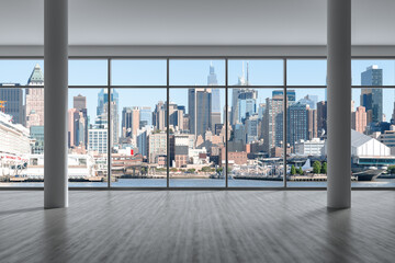 Poster 3D Manhattan Skyline aus Hochhausfenster  © VideoFlow