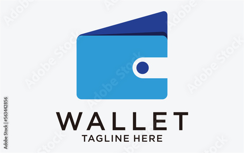 logo design wallet modern simple