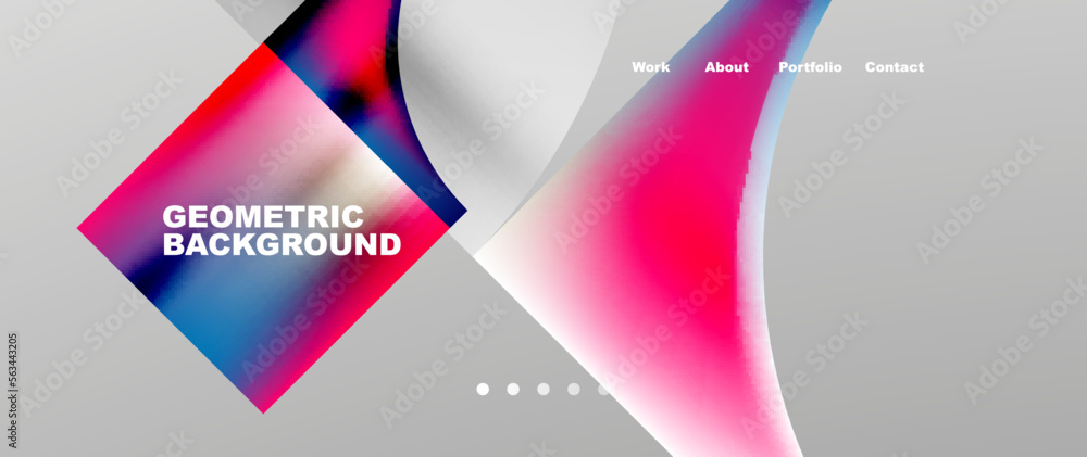 Overlapping circles abstract background template