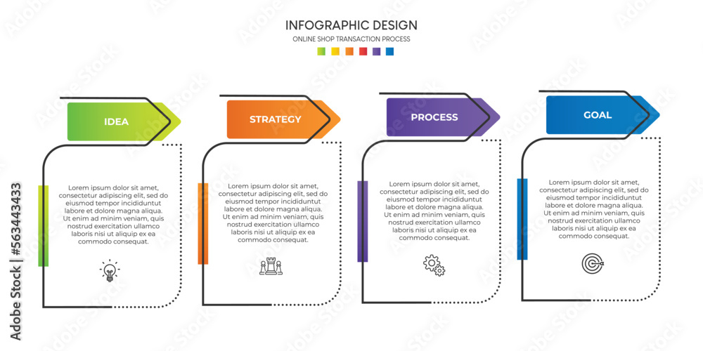 Steps business data visualization timeline process infographic template design with icons Steps business data visualization timeline process infographic template design with icons