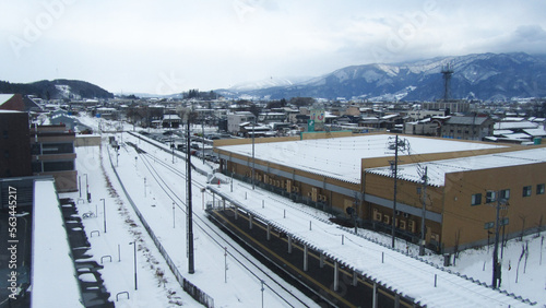 飯山駅からの風景