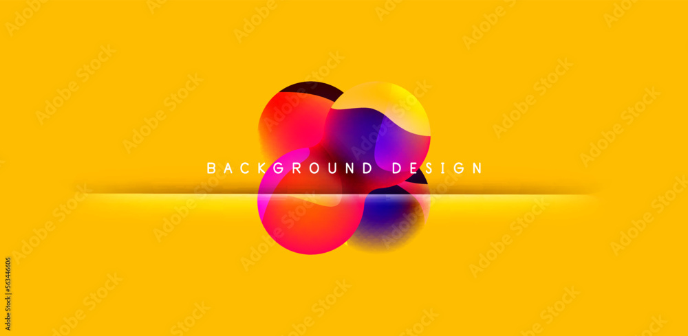 Bright abstract background glossy shiny circle and sphere composition. Minimalist geometric vector Illustration For Wallpaper, Banner, Background, Card Bright abstract background glossy shiny circle and sphere composition. Minimalist geometric vector Illustration For Wallpaper, Banner, Background, Card