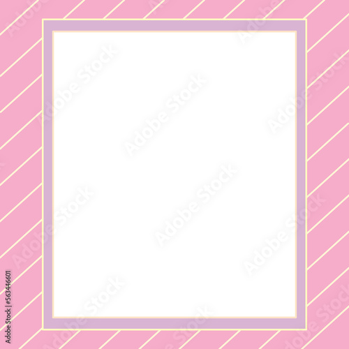 pink frame with line, gold contour square frame  for banner, poster, Web and packaging.  © Shinpanu