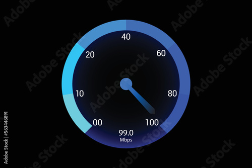 Satisfaction speed meter vector design.