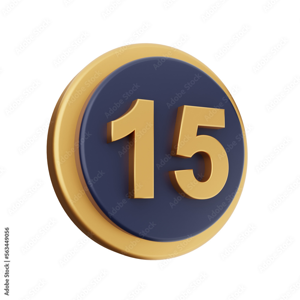 3d number icon illustration render 3d number icon illustration render