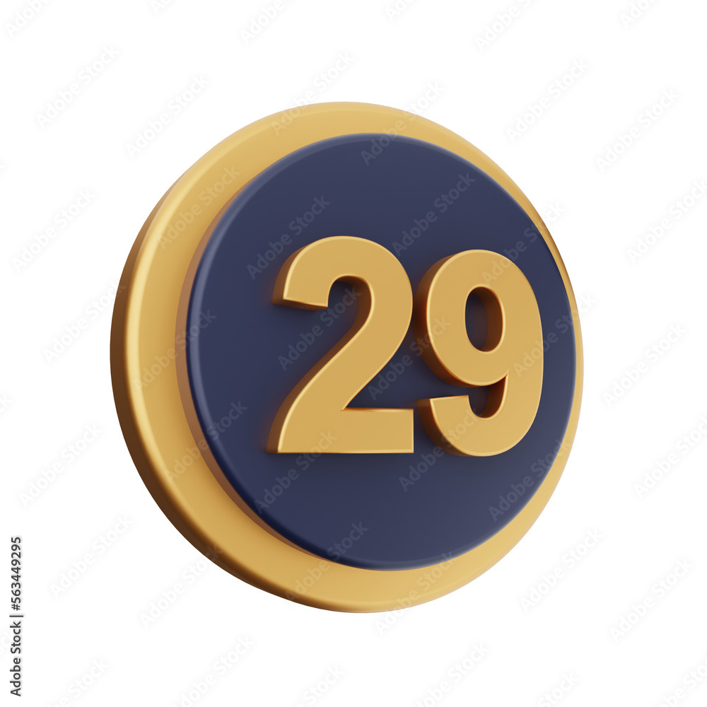 3d number icon illustration render 3d number icon illustration render