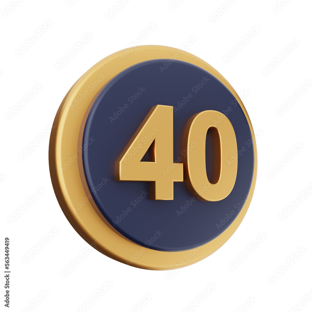 3d number icon illustration render 3d number icon illustration render