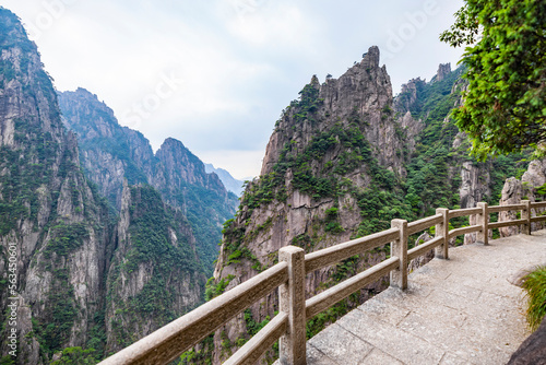 Mountain passageway in Huangshan Natural Scenic Area