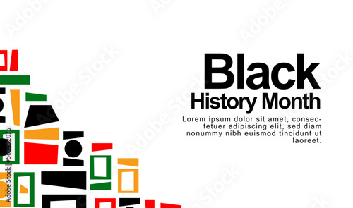 Abstract background of black history month
