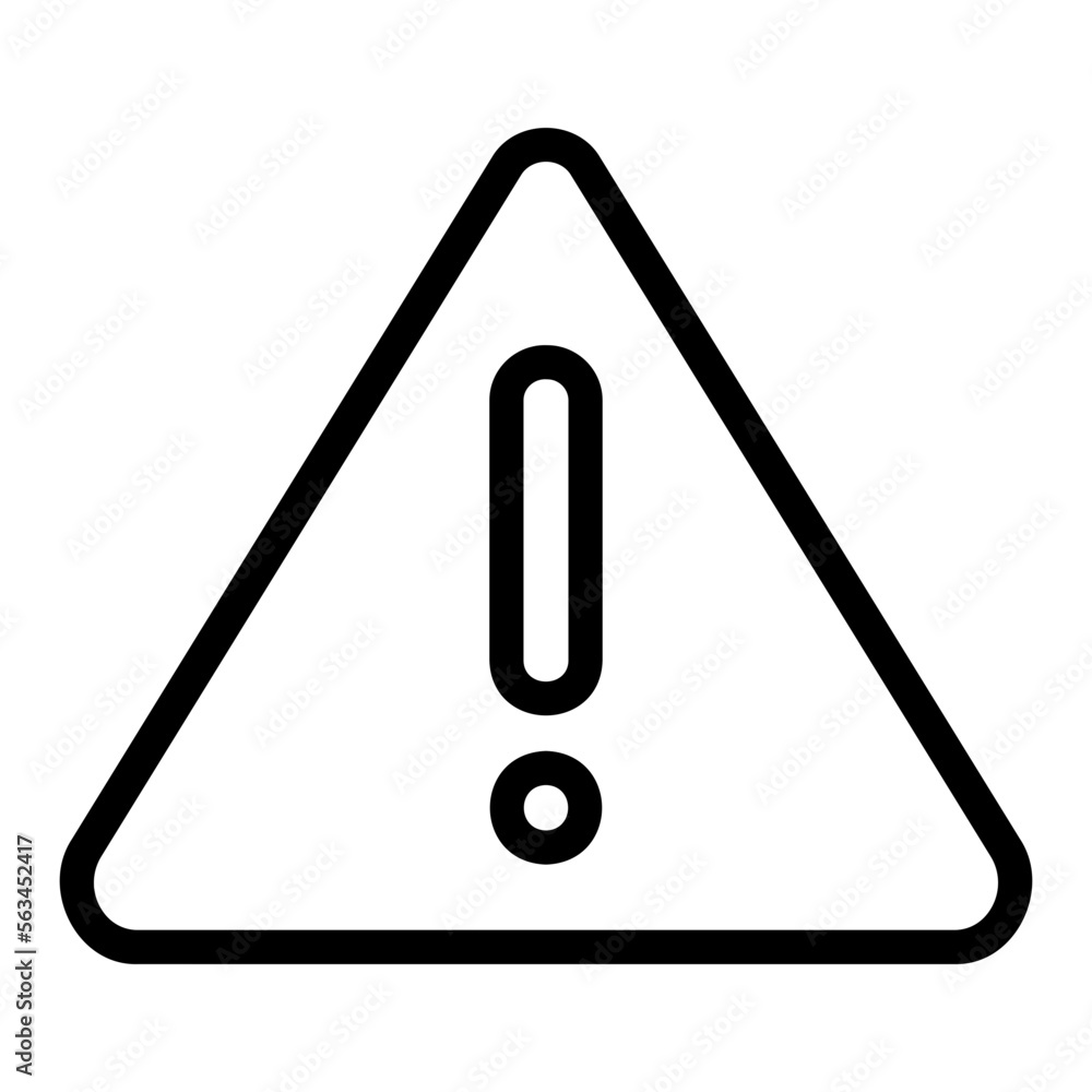 warning line icon warning line icon