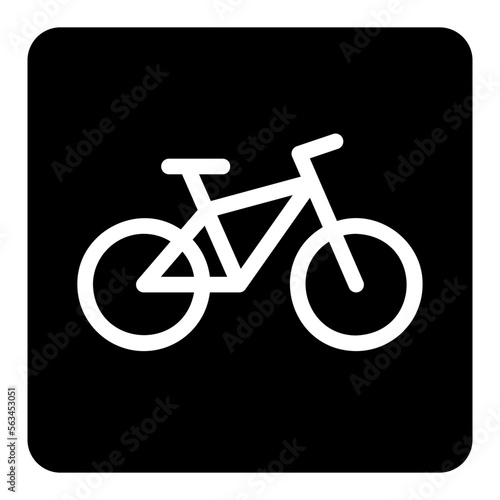 bicycle glyph icon