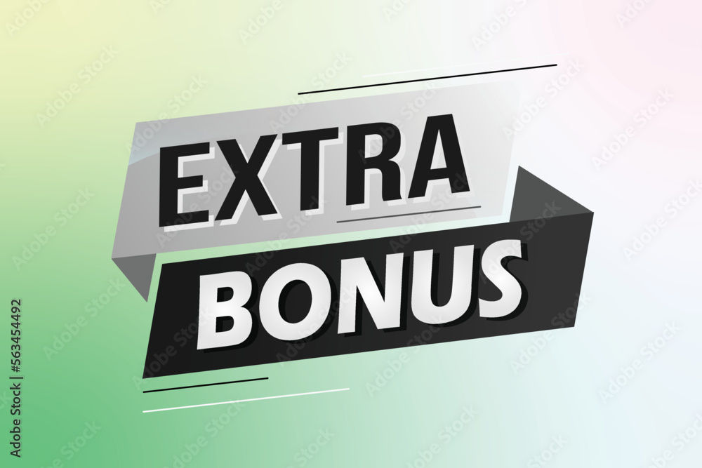 extra bonus word concept vector illustration with lines 3d style for social media landing page, template, ui, web, mobile app, poster, banner, flyer, background, gift card, coupon, label, wallpaper extra bonus word concept vector illustration with lines 3d style for social media landing page, template, ui, web, mobile app, poster, banner, flyer, background, gift card, coupon, label, wallpaper