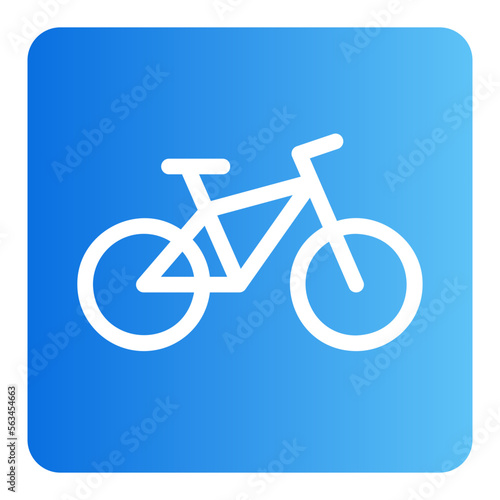 bicycle gradient icon