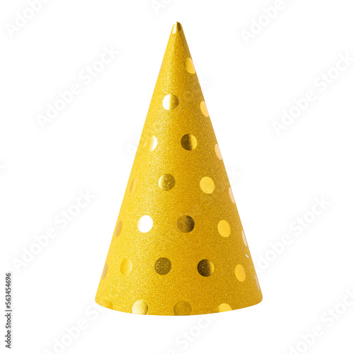 Canvas Print Golden Party Hat cutout, Png file.