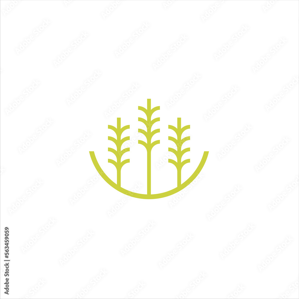 Agriculture logo design, agronomy, wheat farm, rural country farming field, natural harvest vector. Agriculture logo design, agronomy, wheat farm, rural country farming field, natural harvest vector.