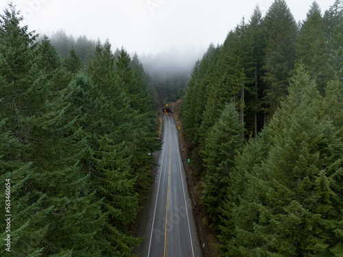 Oregon Coast Road Aerial