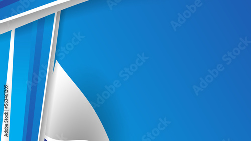 Blue abstract wave background. Modern poster with gradient 3d flow shape. Innovation background design for the cover, landing page.