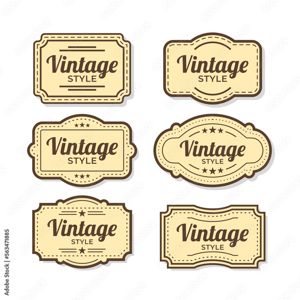 Obraz premium Vintage sale tag label collection set