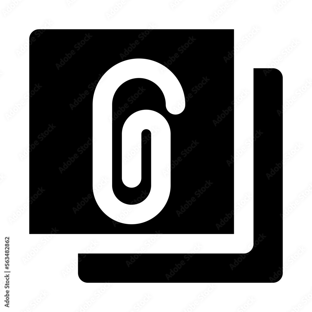 Adherence Isolated Silhouette Solid Line Icon with adherence, paperclip Infographic Simple Vector Illustration Adherence Isolated Silhouette Solid Line Icon with adherence, paperclip Infographic Simple Vector Illustration