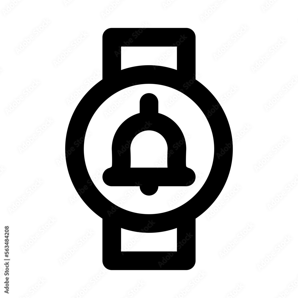Smartwatch-Alarm Isolated Silhouette Solid Line Icon with smartwatch-alarm, alarm, alert, notification, signal Infographic Simple Vector Illustration Smartwatch-Alarm Isolated Silhouette Solid Line Icon with smartwatch-alarm, alarm, alert, notification, signal Infographic Simple Vector Illustration