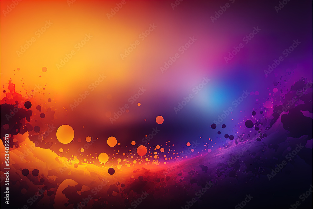 Emotions in Warm/Cool Colors: A Sadness and Loss Abstract Background