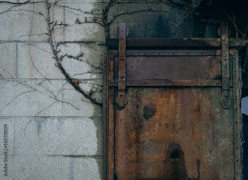  iron door in an old warehouse - Otaru Hokkaido Japan
 photo