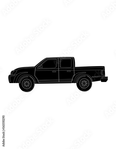 Vector illustration of car silhouette 