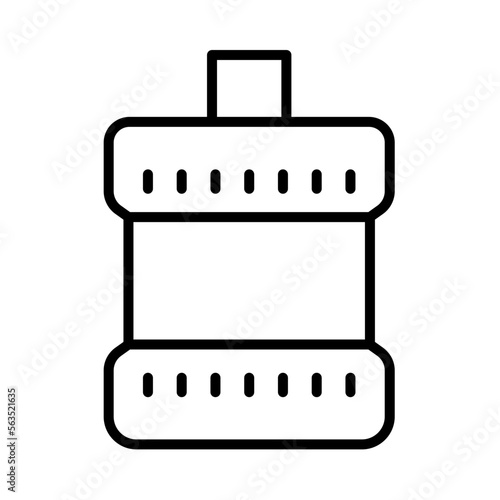 Mouth-Wash Isolated Silhouette Solid Line Icon with mouth-wash, antiseptic, cosmetics, hygiene, oral-care, personal-hygiene Infographic Simple Vector Illustration