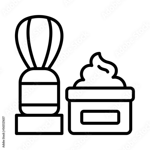 Shaving Isolated Silhouette Solid Line Icon with shaving, cosmetics, grooming, hygiene, personal-hygiene, male-hygiene Infographic Simple Vector Illustration