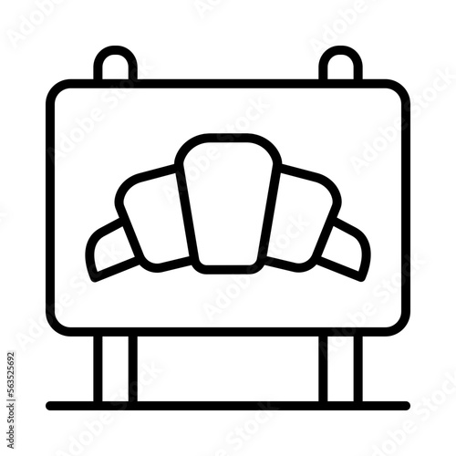 Patisserie Isolated Silhouette Solid Line Icon with patisserie, food, grocery-store, retail, shopping, supermarket Infographic Simple Vector Illustration