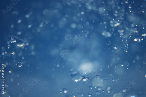 underwater background blue air bubbles abstract