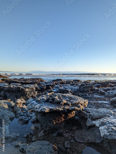 Reef tide pools at New Brighton State Beach, California, coastal rocks, pacific coast tide pools