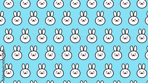 Moving Bunny Background Animation