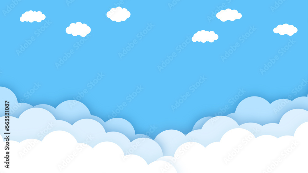 Blue sky background. Vector texture design poster banner abstract sky wallpaper background. Blue sky background. Vector texture design poster banner abstract sky wallpaper background.