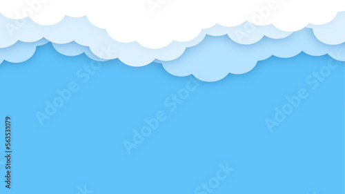 Blue sky background. Vector texture design poster banner abstract sky wallpaper background.