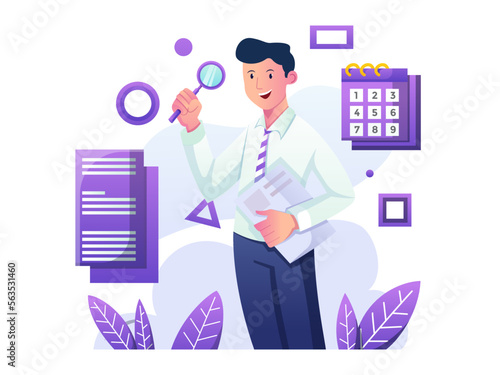 Looking for Job Vacancy Illustration